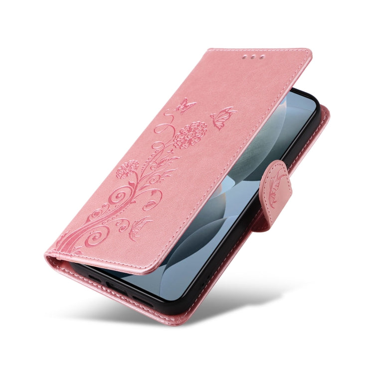 For Xiaomi 14T Embossed Butterfly Flowers Leather Phone Case