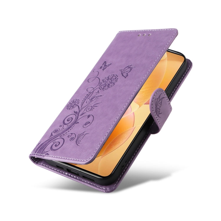 For Xiaomi 14T Pro Embossed Butterfly Flowers Leather Phone Case