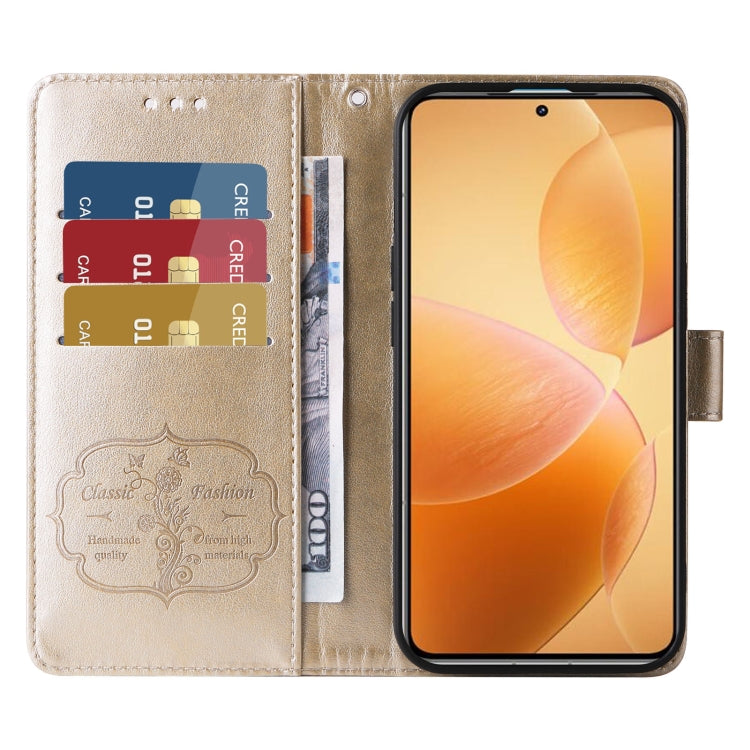 For Xiaomi 14T Pro Embossed Butterfly Flowers Leather Phone Case
