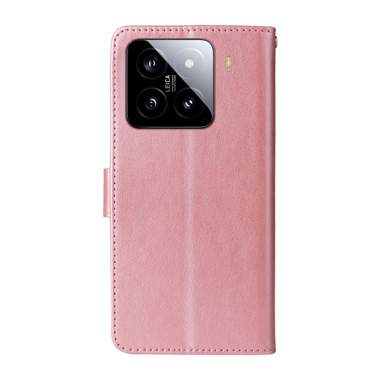 For Xiaomi 15 Embossed Butterfly Flowers Leather Phone Case