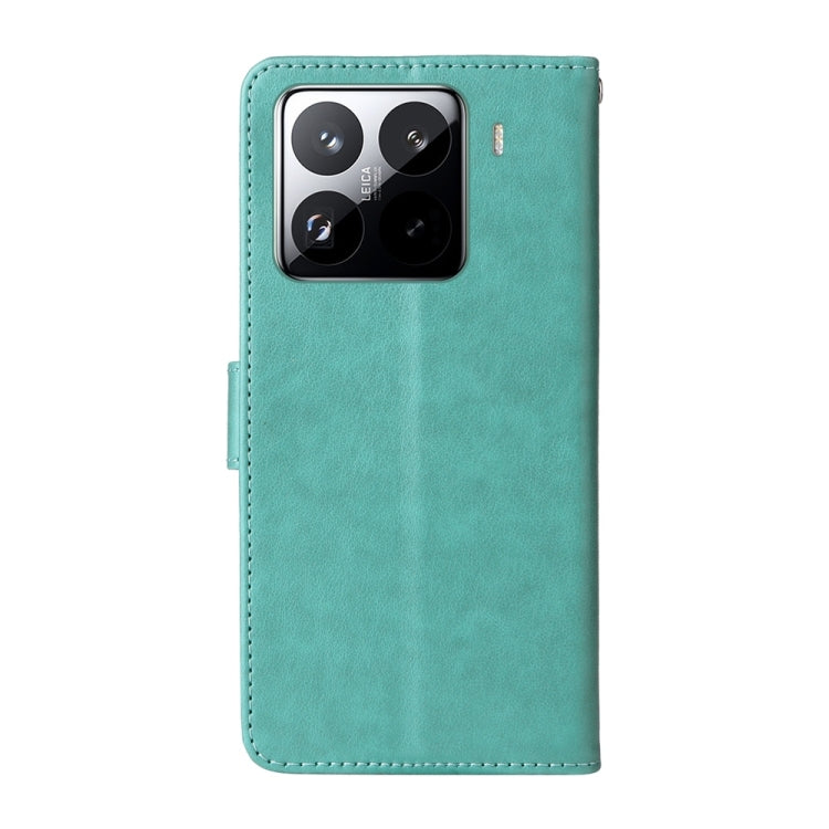 For Xiaomi 15 Pro Embossed Butterfly Flowers Leather Phone Case