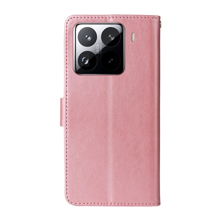 For Xiaomi 15 Pro Embossed Butterfly Flowers Leather Phone Case
