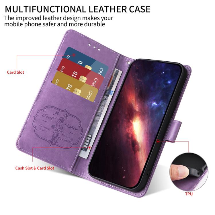 For Xiaomi 17 Pro Max Embossed Butterfly Flowers Leather Phone Case
