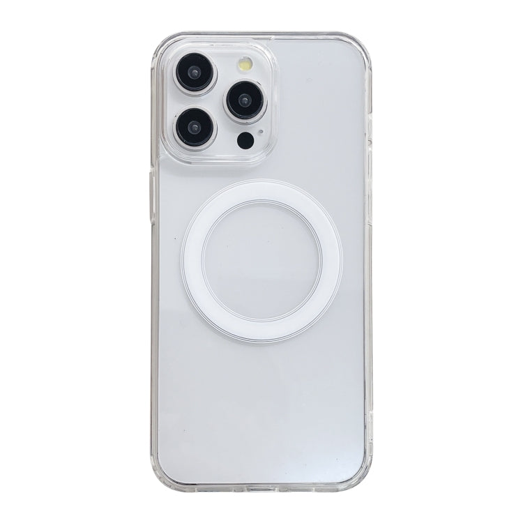 For iPhone 13 Pro Max Clear Acrylic TPU MagSafe Phone Case - Transparent