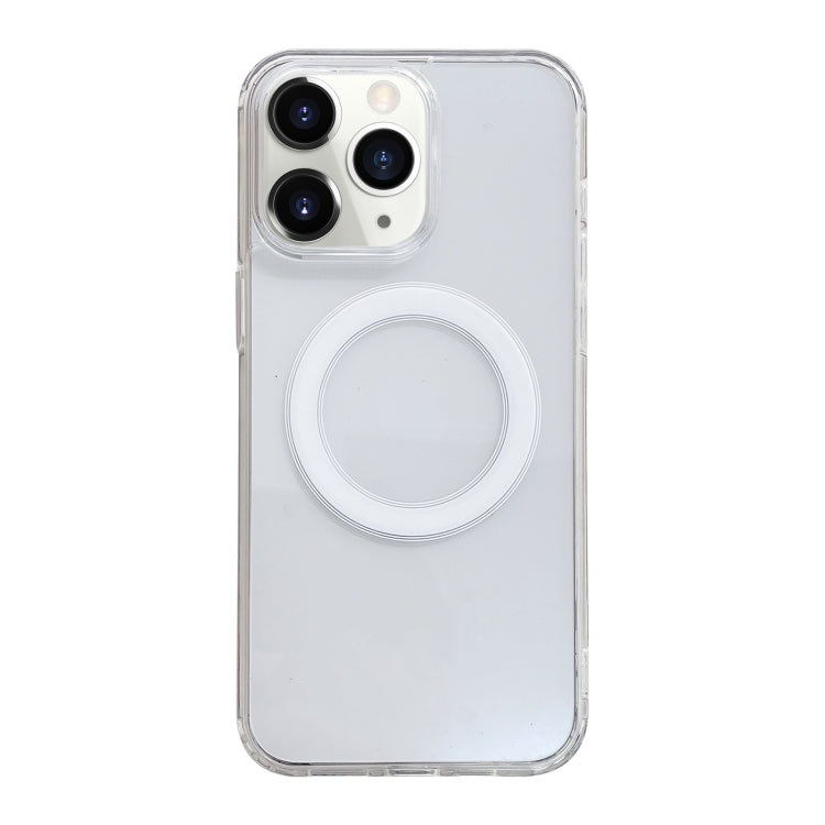 For iPhone 11 Pro Clear Acrylic TPU MagSafe Phone Case - Transparent