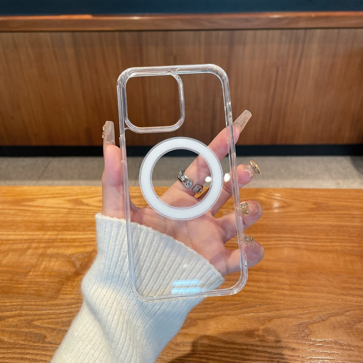 For iPhone 17 Pro Max Clear Acrylic TPU MagSafe Phone Case - Transparent