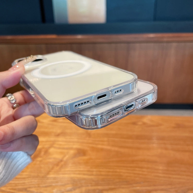 For iPhone 17 Clear Acrylic TPU MagSafe Phone Case - Transparent