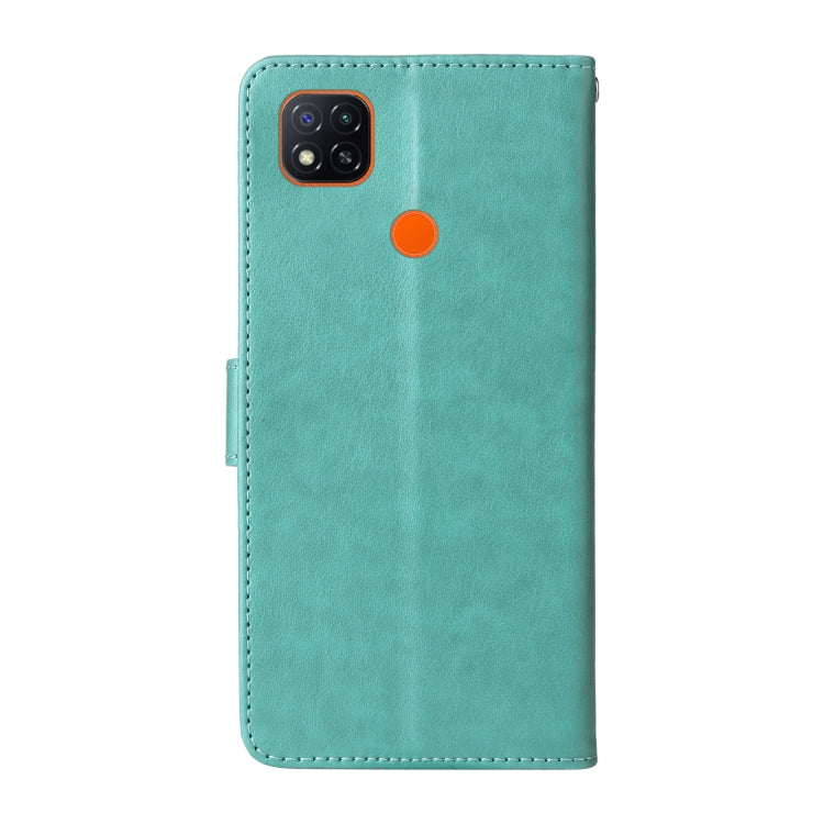 For Redmi 10A 4G Embossed Butterfly Flowers Leather Phone Case
