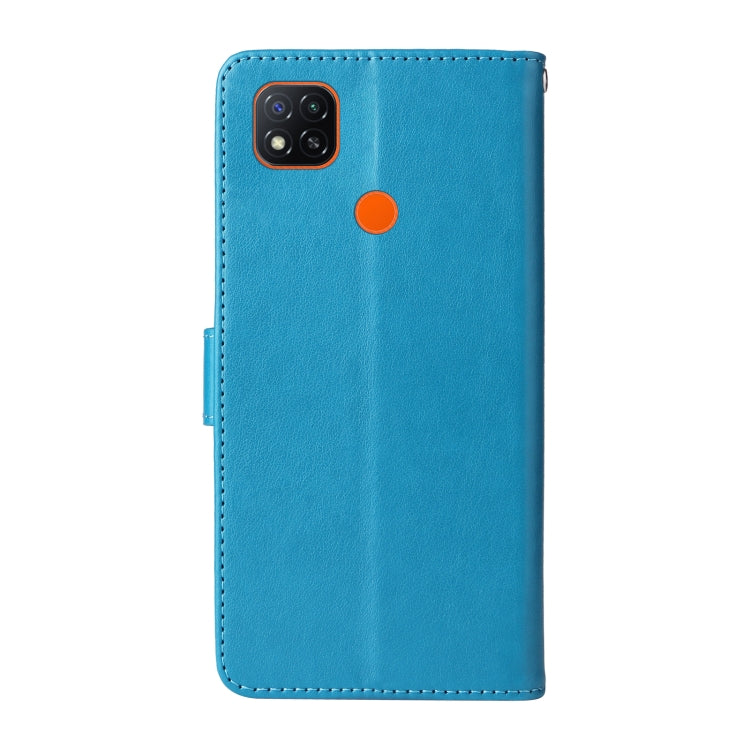 For Redmi 10A 4G Embossed Butterfly Flowers Leather Phone Case