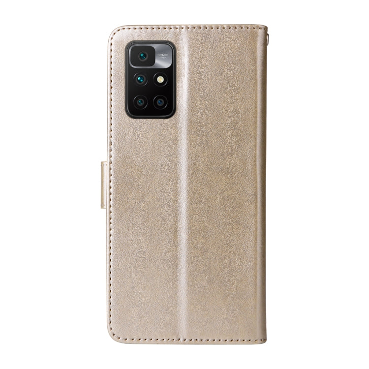For Redmi 10 2022 / 10 Prime Embossed Butterfly Flowers Leather Phone Case