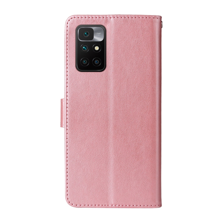 For Redmi 10 2022 / 10 Prime Embossed Butterfly Flowers Leather Phone Case