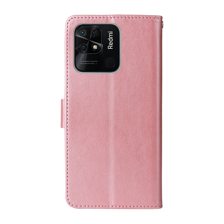 For Redmi 10C / 10 India / 10 Power Embossed Butterfly Flowers Leather Phone Case