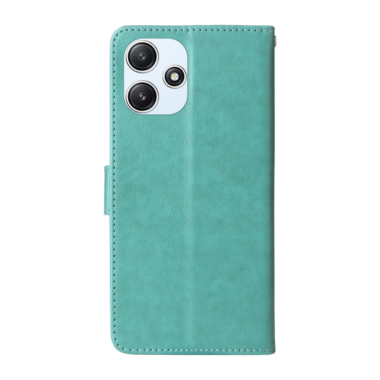 For Redmi 12 5G / 4G / Note 12R Embossed Butterfly Flowers Leather Phone Case
