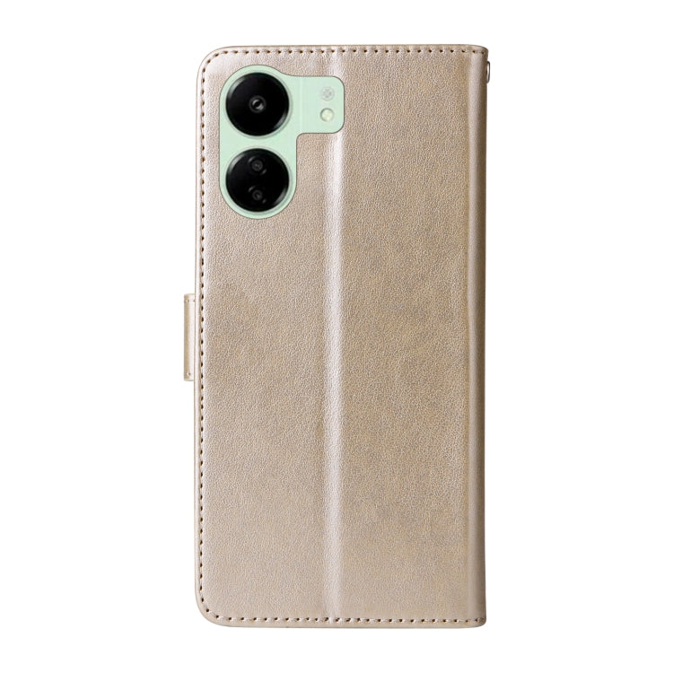 For Redmi 13C 5G / 4G / 13R Embossed Butterfly Flowers Leather Phone Case