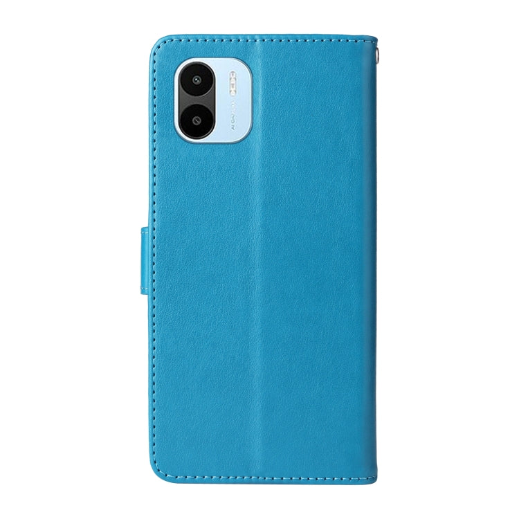 For Redmi A1 4G / A2 4G Embossed Butterfly Flowers Leather Phone Case