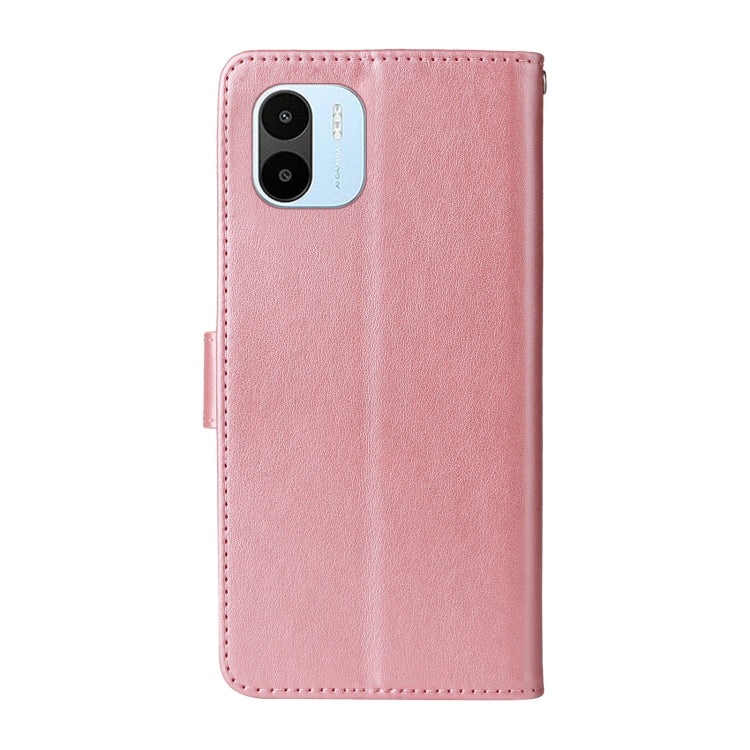 For Redmi A1 4G / A2 4G Embossed Butterfly Flowers Leather Phone Case