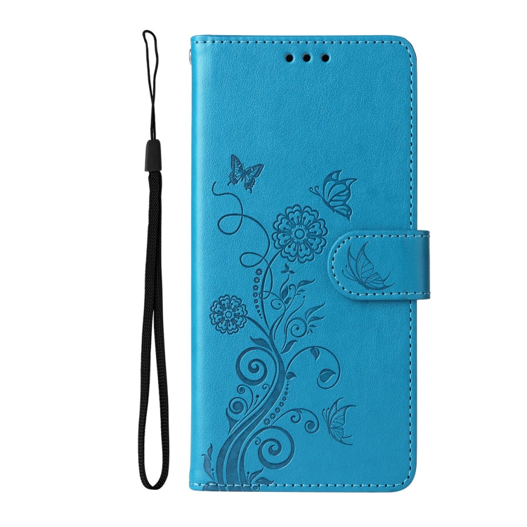 For Redmi A1 Plus / A2 Plus Embossed Butterfly Flowers Leather Phone Case