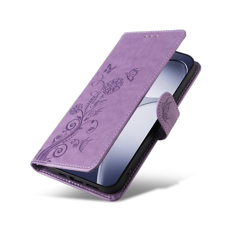 For Redmi K70 Ultra Embossed Butterfly Flowers Leather Phone Case