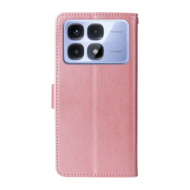For Redmi K70 Ultra Embossed Butterfly Flowers Leather Phone Case