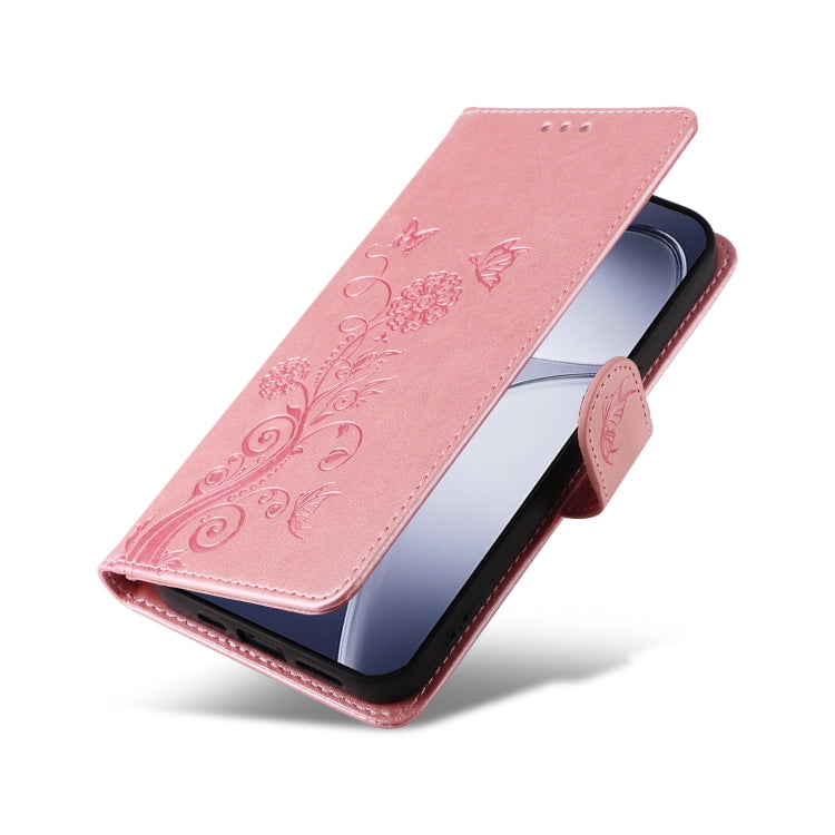 For Redmi K70 Ultra Embossed Butterfly Flowers Leather Phone Case