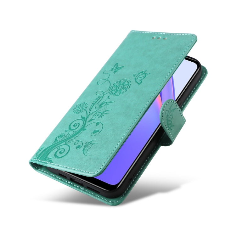 For Redmi Note 9 4G / 10X 4G Embossed Butterfly Flowers Leather Phone Case