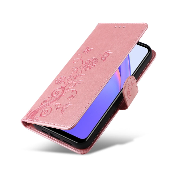 For Redmi Note 9 4G / 10X 4G Embossed Butterfly Flowers Leather Phone Case