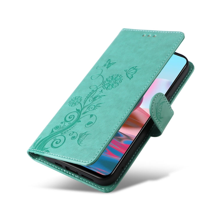 For Redmi Note 11 SE 4G India Embossed Butterfly Flowers Leather Phone Case