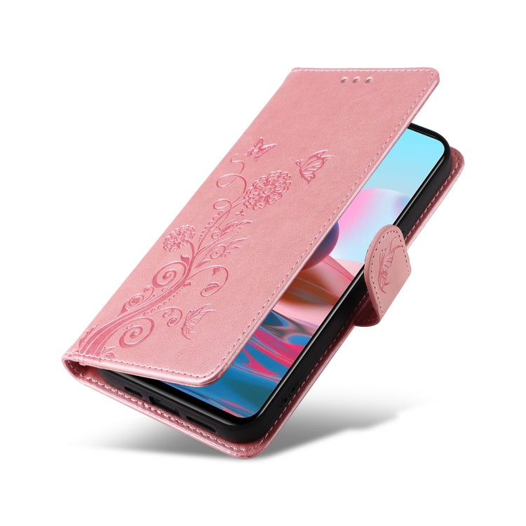 For Redmi Note 11 SE 4G India Embossed Butterfly Flowers Leather Phone Case