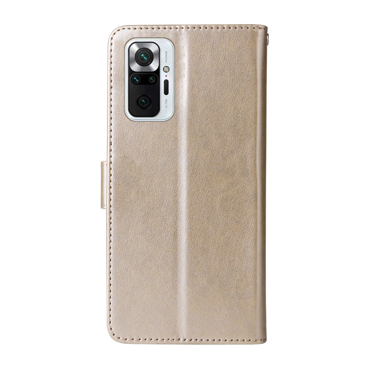 For Redmi Note 10 Pro 4G / Note 10 Pro Max Embossed Butterfly Flowers Leather Phone Case