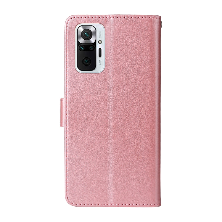 For Redmi Note 10 Pro 4G / Note 10 Pro Max Embossed Butterfly Flowers Leather Phone Case