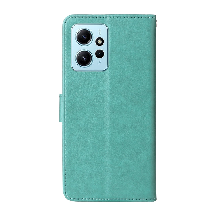 For Redmi Note 12 4G Global Embossed Butterfly Flowers Leather Phone Case