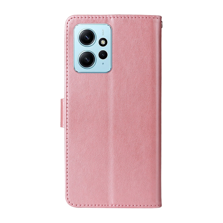 For Redmi Note 12 4G Global Embossed Butterfly Flowers Leather Phone Case