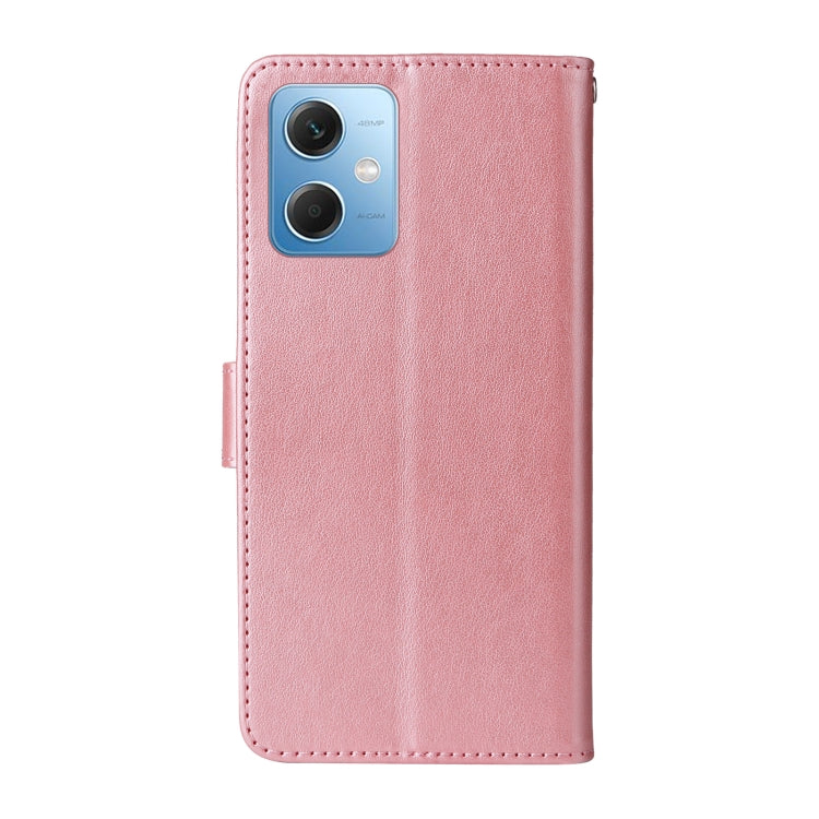 For Redmi Note 12 5G Global Embossed Butterfly Flowers Leather Phone Case