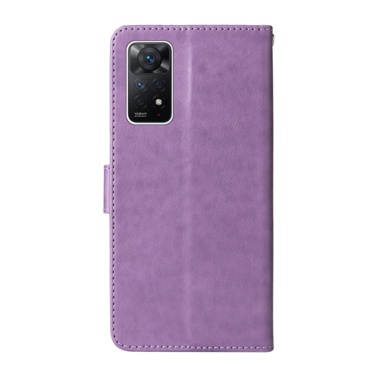 For Redmi Note 12 Pro 4G Embossed Butterfly Flowers Leather Phone Case
