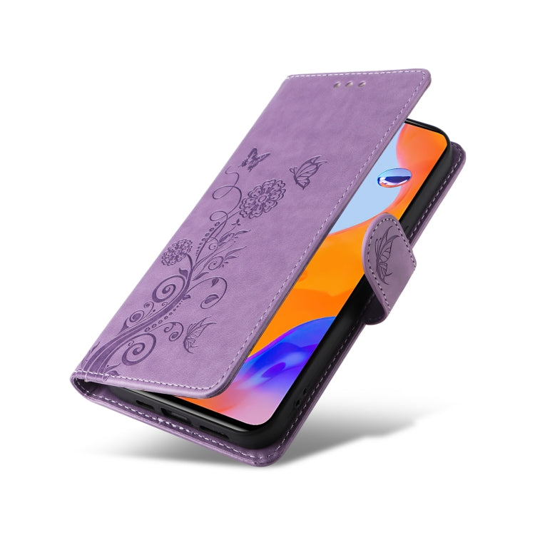 For Redmi Note 12 Pro 4G Embossed Butterfly Flowers Leather Phone Case