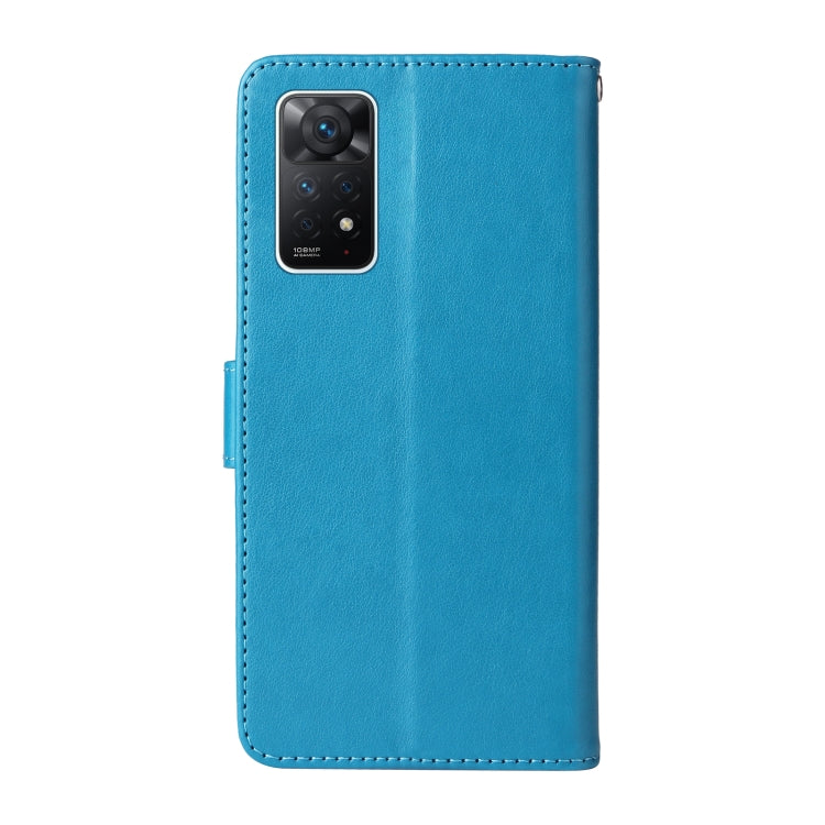 For Redmi Note 12 Pro 4G Embossed Butterfly Flowers Leather Phone Case
