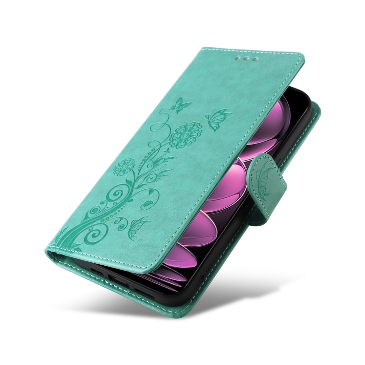 For Redmi Note 12 Pro 5G Global Embossed Butterfly Flowers Leather Phone Case