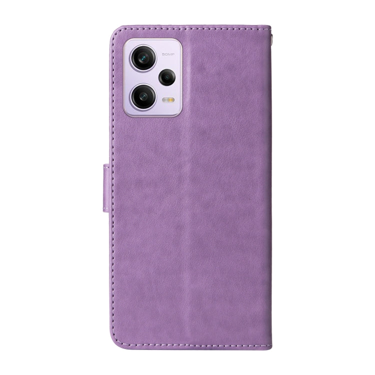 For Redmi Note 12 Explorer / Note 12 Pro+ Embossed Butterfly Flowers Leather Phone Case