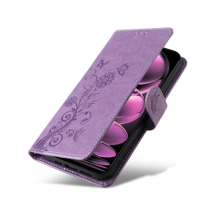 For Redmi Note 12 Explorer / Note 12 Pro+ Embossed Butterfly Flowers Leather Phone Case