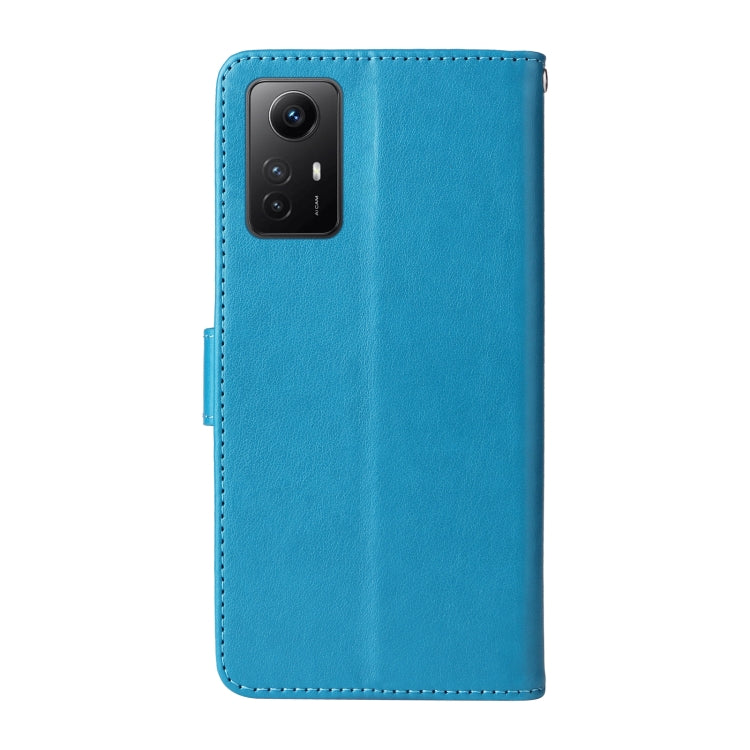 For Redmi Note 12S 4G Global Embossed Butterfly Flowers Leather Phone Case