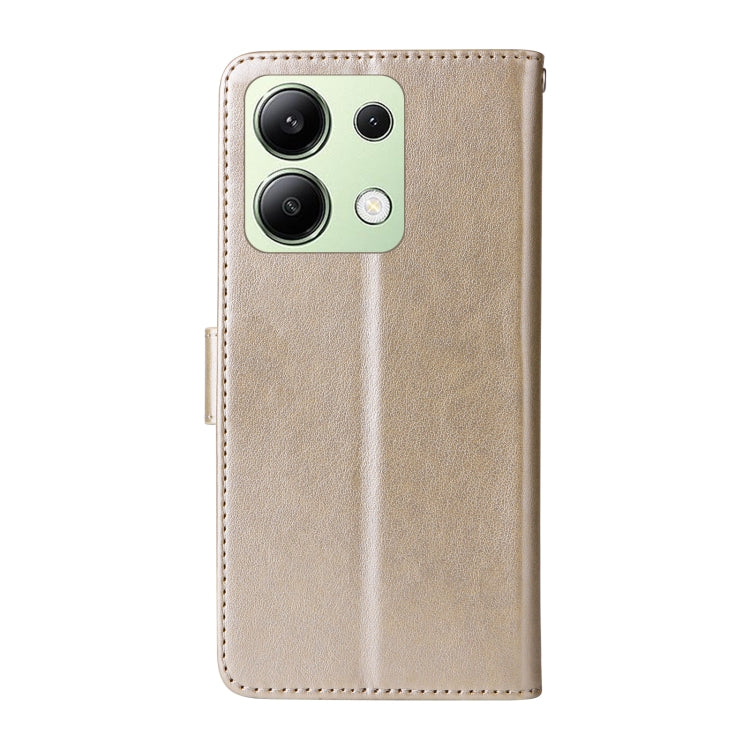 For Redmi Note 13 4G Embossed Butterfly Flowers Leather Phone Case