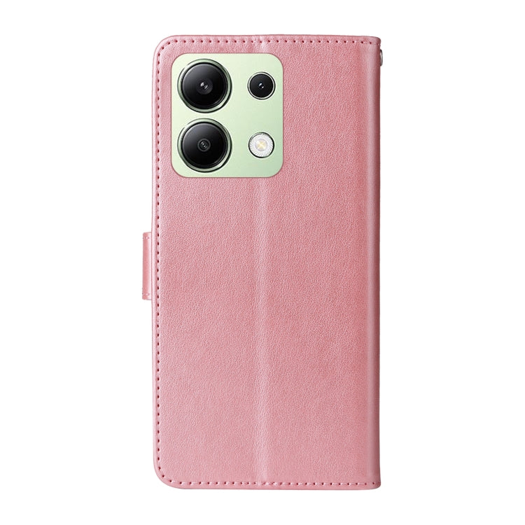 For Redmi Note 13 4G Embossed Butterfly Flowers Leather Phone Case