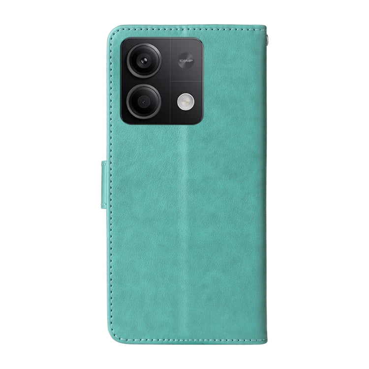 For Redmi Note 13 5G Embossed Butterfly Flowers Leather Phone Case