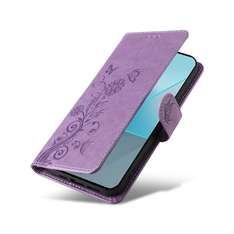 For Redmi Note 13 Pro 5G Embossed Butterfly Flowers Leather Phone Case