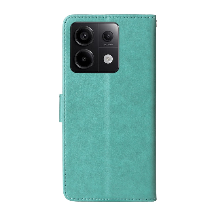 For Redmi Note 13 Pro 5G Embossed Butterfly Flowers Leather Phone Case
