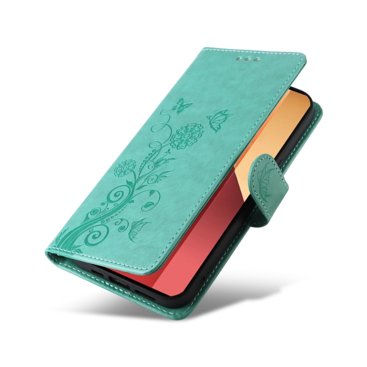 For Redmi Note 13 Pro 4G Embossed Butterfly Flowers Leather Phone Case