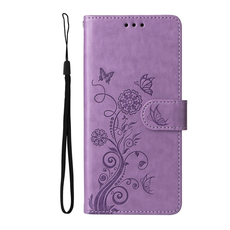 For Redmi Note 14 5G Embossed Butterfly Flowers Leather Phone Case