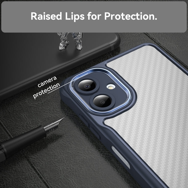 For Samsung Galaxy A06 4G Carbon Fiber Texture Translucent Phone Case