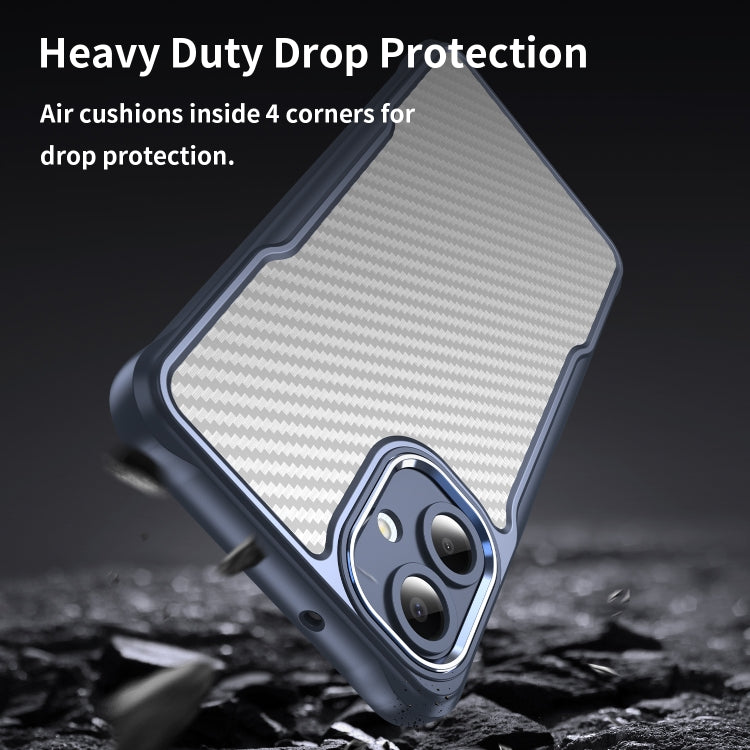 For Samsung Galaxy A06 4G Carbon Fiber Texture Translucent Phone Case