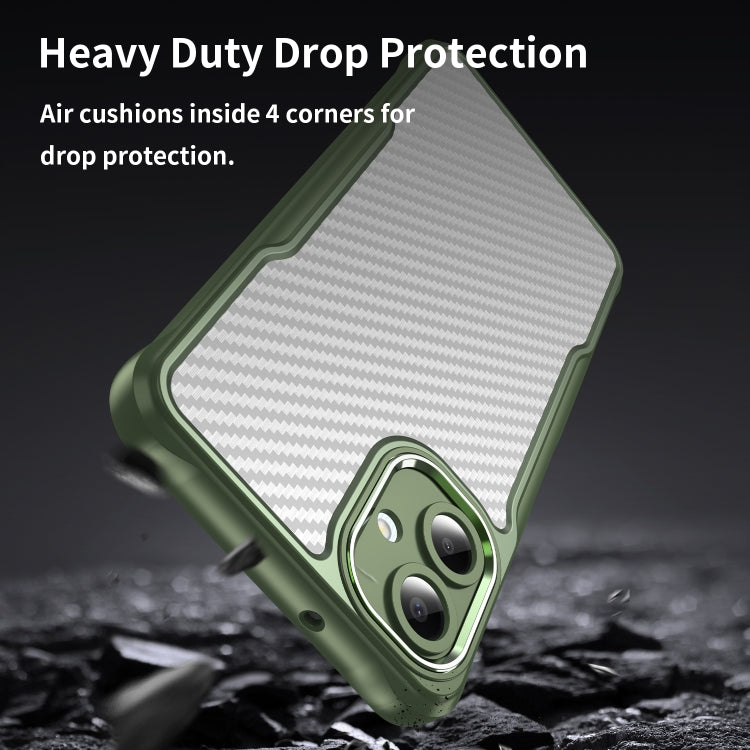 For Samsung Galaxy A06 4G Carbon Fiber Texture Translucent Phone Case
